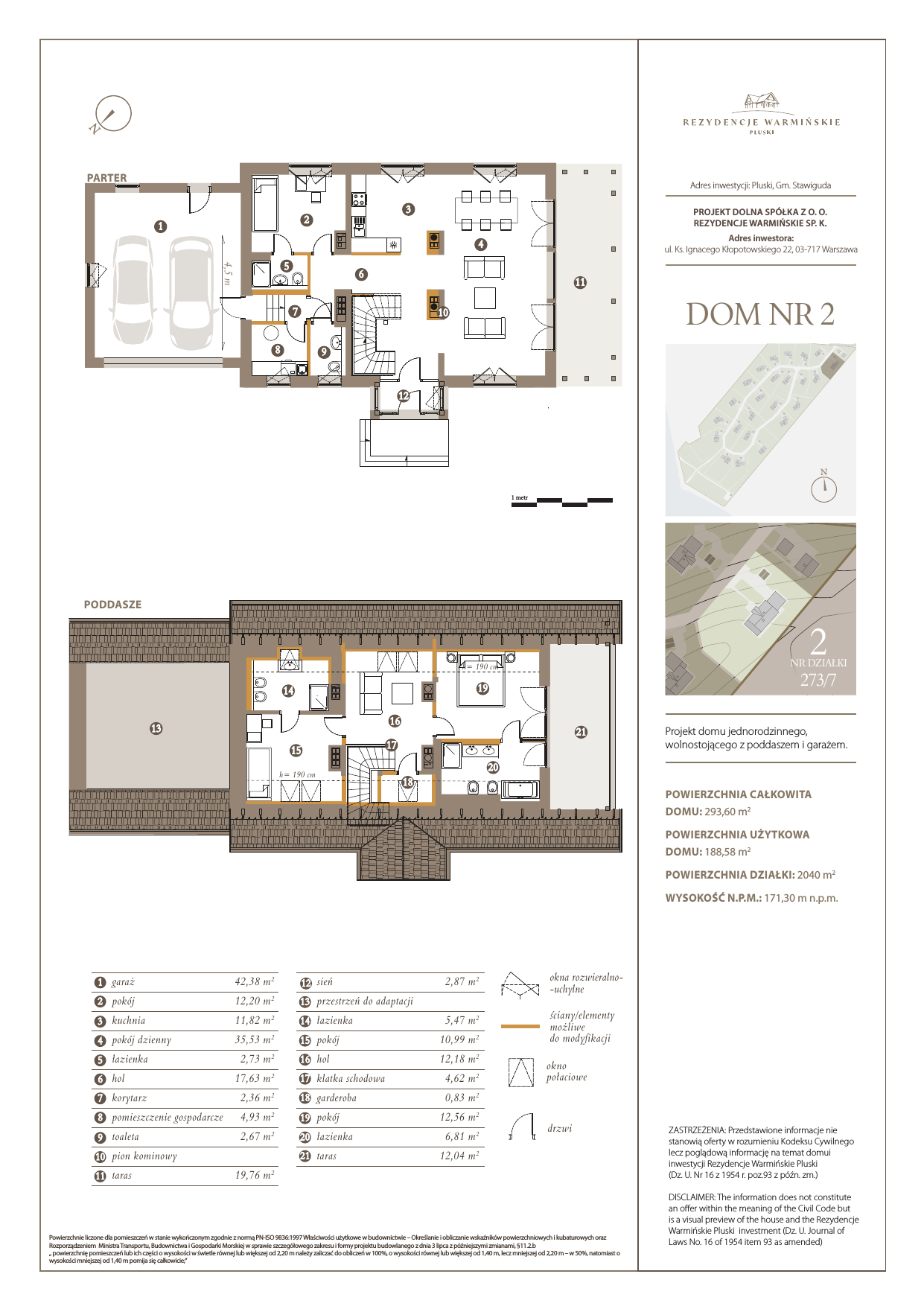 Dom i rezydencja 188,58 m², oferta nr 2, Rezydencje Warmińskie, Pluski, ul. Polna-idx